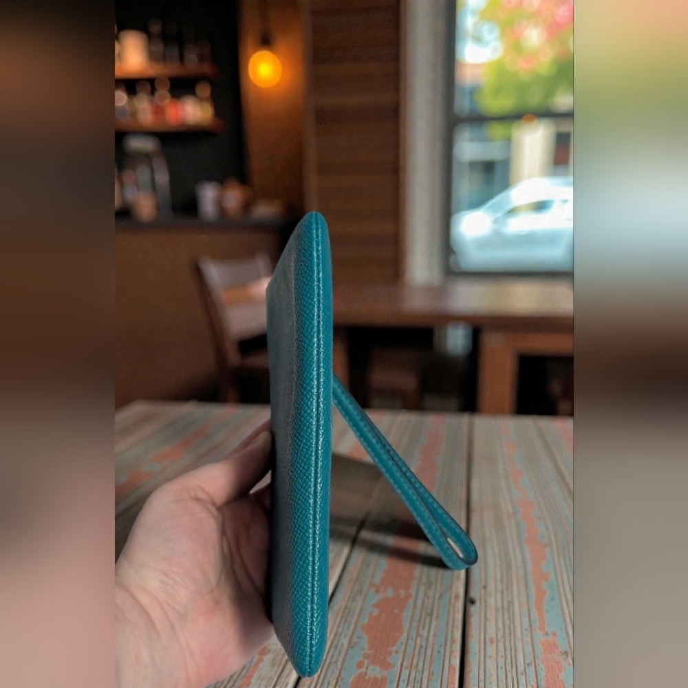 Coach Corner Zip Wristlet Teal (NWT) - Picture 6 of 9